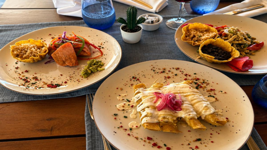 Food presentation at Impressive Punta Cana Mexican Restaurant