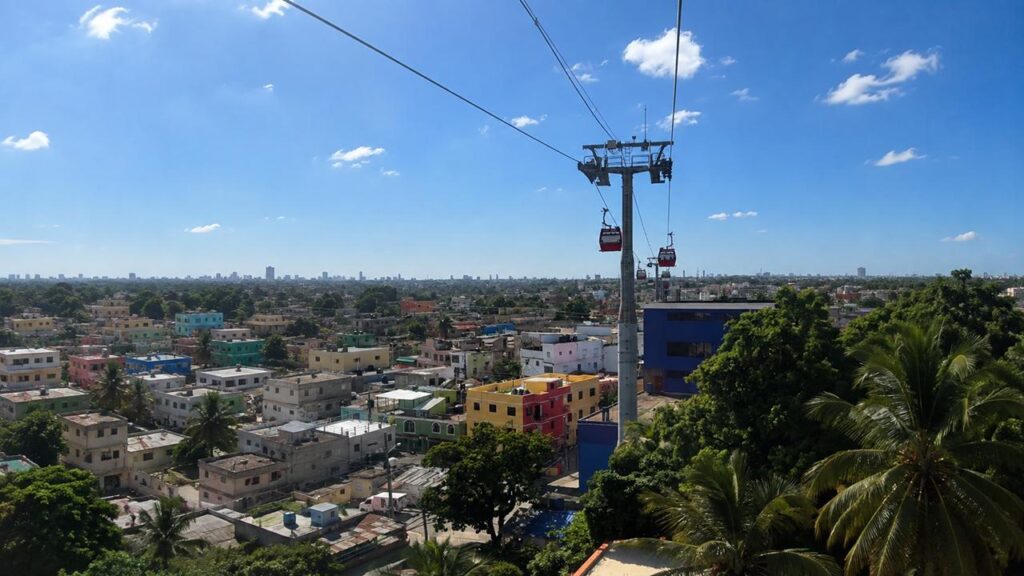 View from Teleferico in Santo Domingo