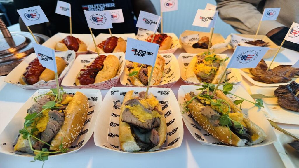 Selection of beef sandwiches, sausages and meat specialties from The Butcher Shop
