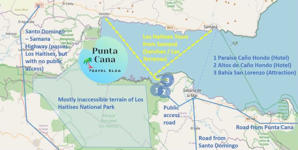 Los Haitises National Park Map