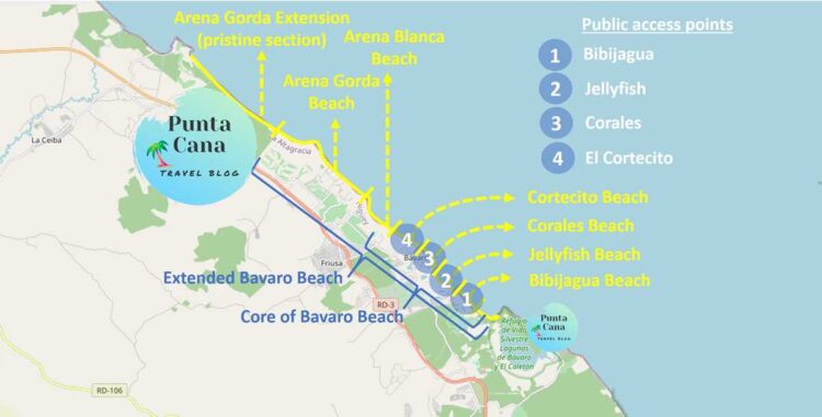 Map Bavaro Beach 750x381 