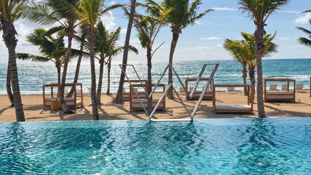 Spectacular infinity pool at W Punta Cana