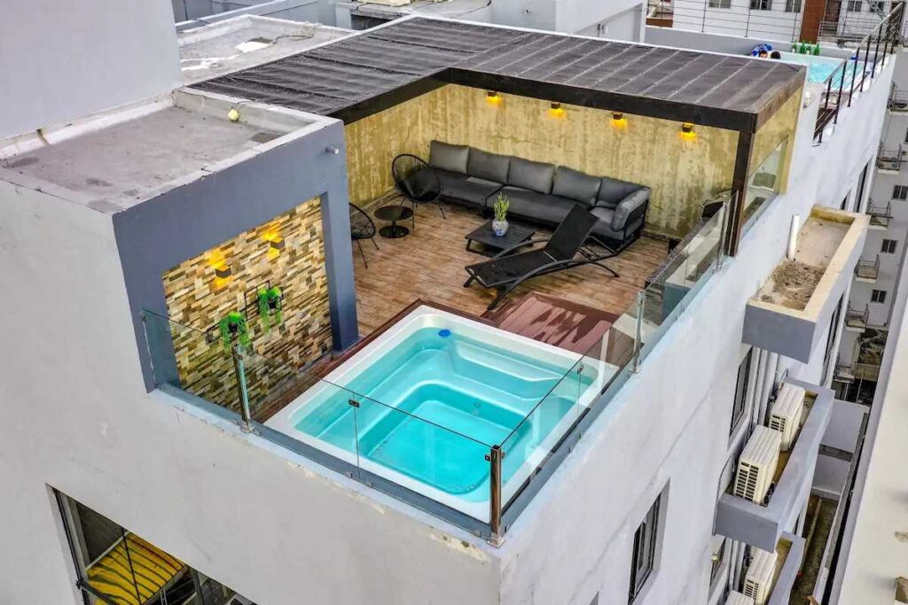 A unique Airbnb in Santo Domingo with a private rooftop pool