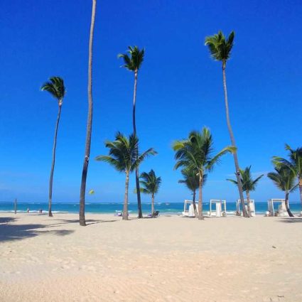 The beach of Arena Blanca in Bavaro in the area of Paradisus Resort