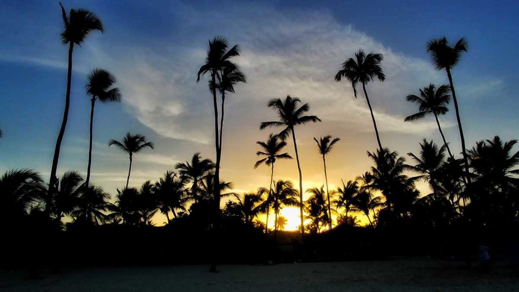 A beautiful sunset in Bavaro, Punta Cana