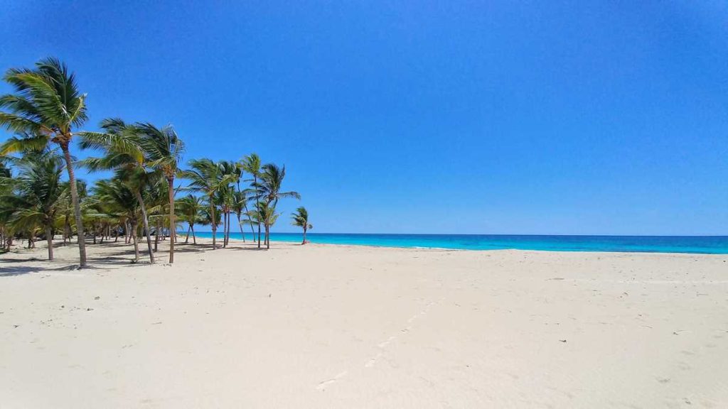 The beach Arena Gorda in Punta Cana behind Hard Rock Hotel