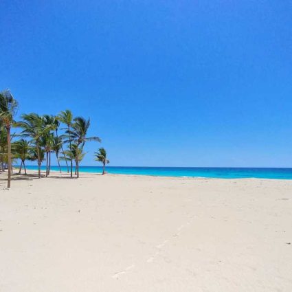 The beach Arena Gorda in Punta Cana behind Hard Rock Hotel