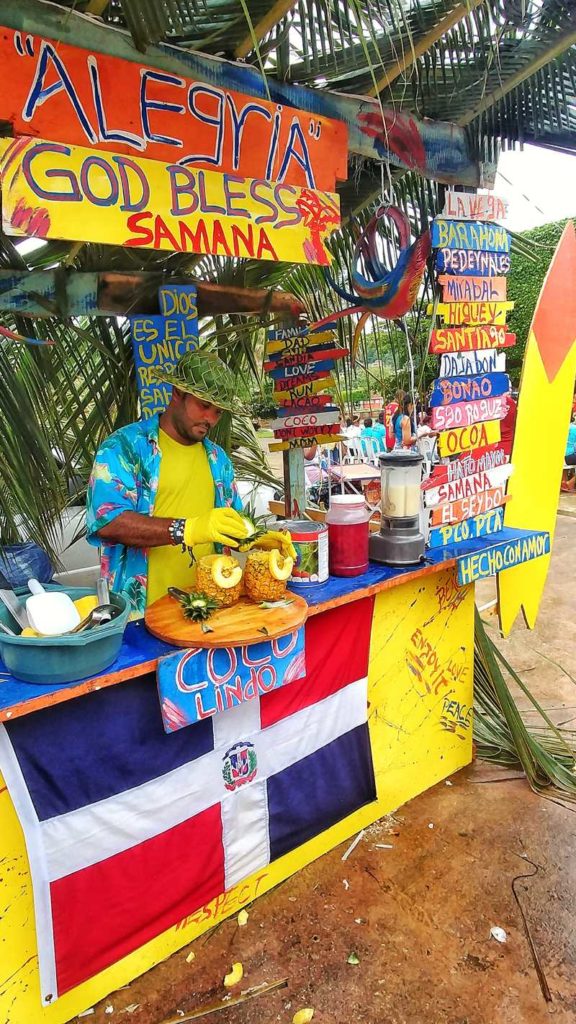 A Dominican stall to sell drinks and snacks