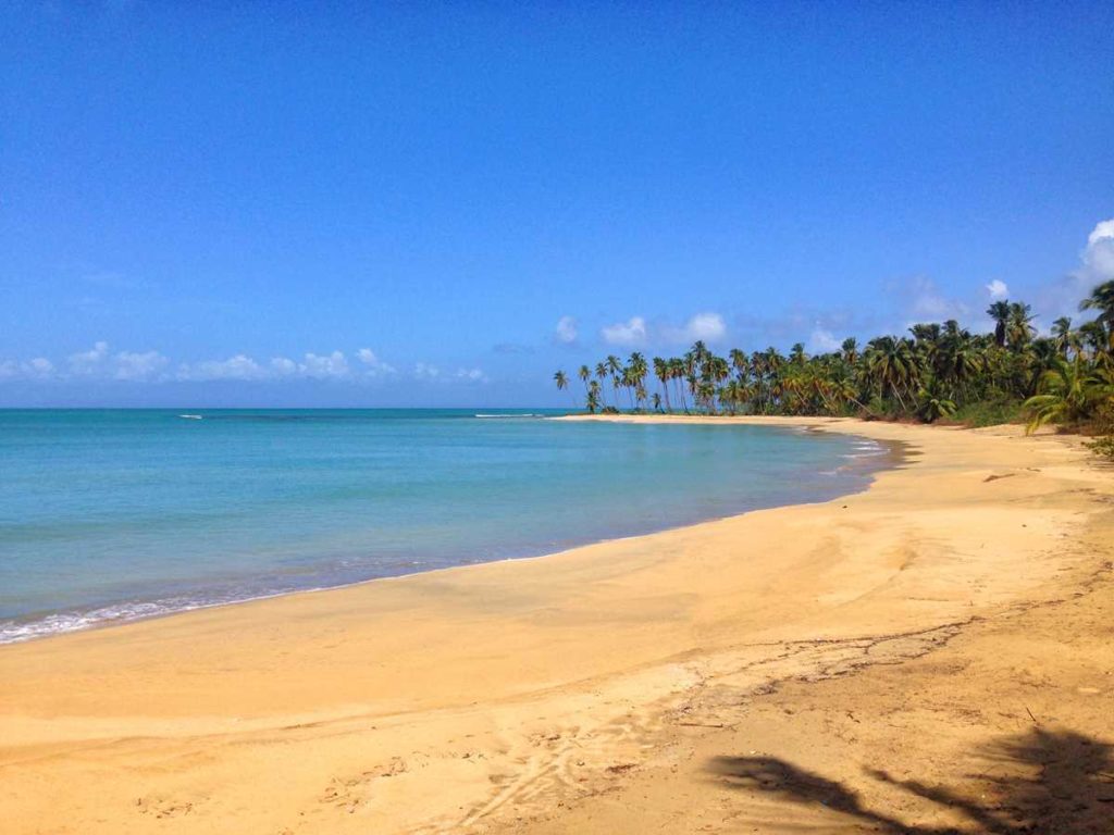 The beautiful and pristine beach of Playa Esmeralda in the area of Miches