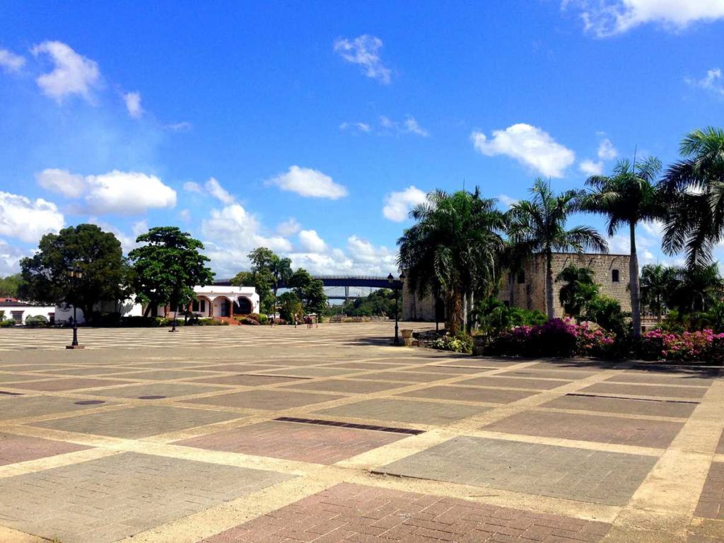 The famous Plaza Espana in the Zona Colonial of Santo Domingo