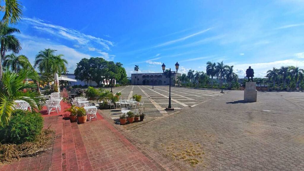 The famous Plaza Espana in Santo Domingo, Zona Colonial