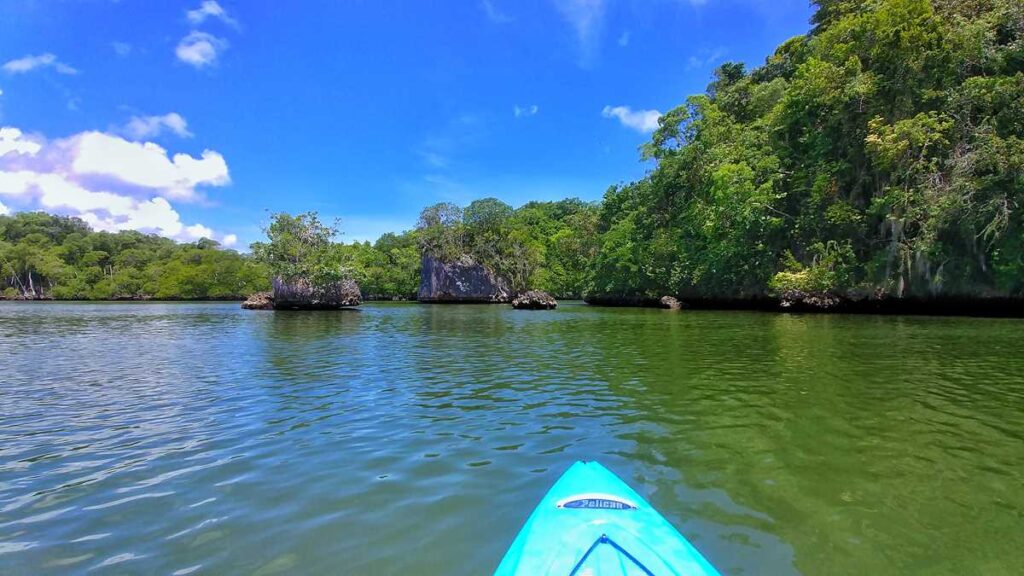 Kayaking at Los Haitises National Park in Los Haitises