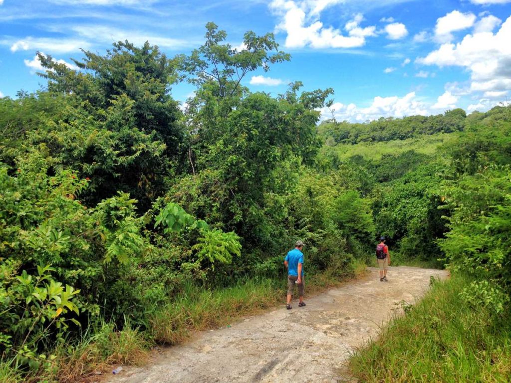 The trail to Hoyo Claro, a blue lagoon in Punta Cana
