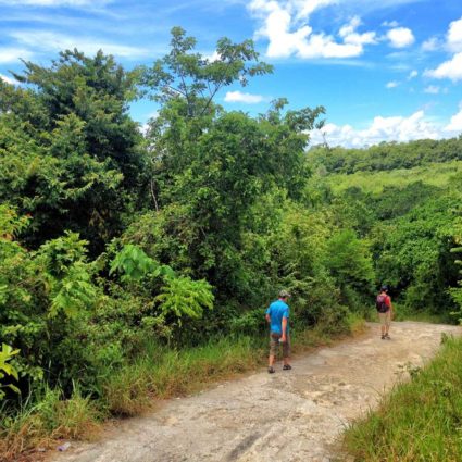 The trail to Hoyo Claro, a blue lagoon in Punta Cana