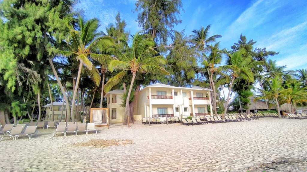Beachfront view of Impressive Resort in Punta Cana