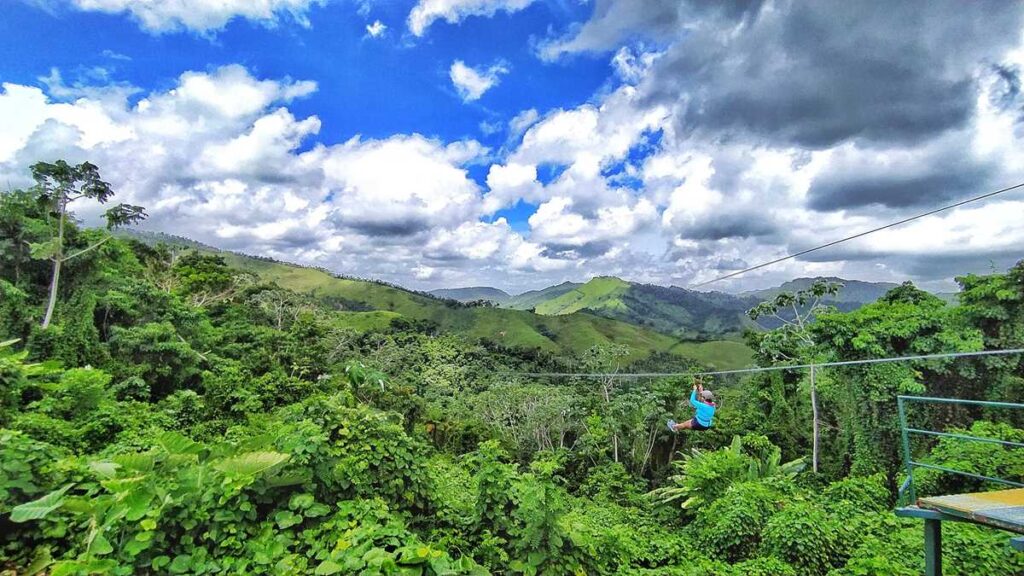 The longest zipline in Punta Cana at La Hacienda Park