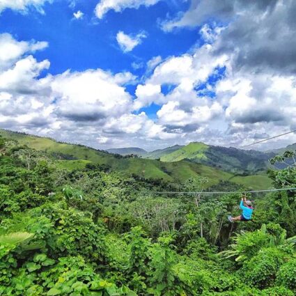 The longest zipline in Punta Cana at La Hacienda Park