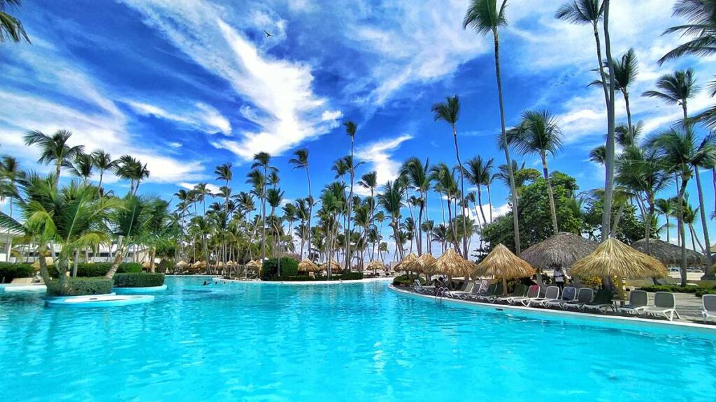 The main pool at Melia Punta Cana Resort, Adults Only