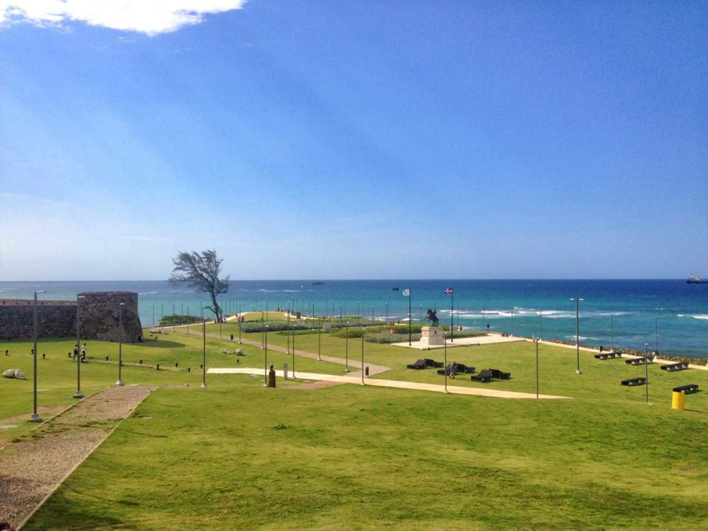 The historic center in Puerto Plata with La Puntilla and Fortaleza San Felipe