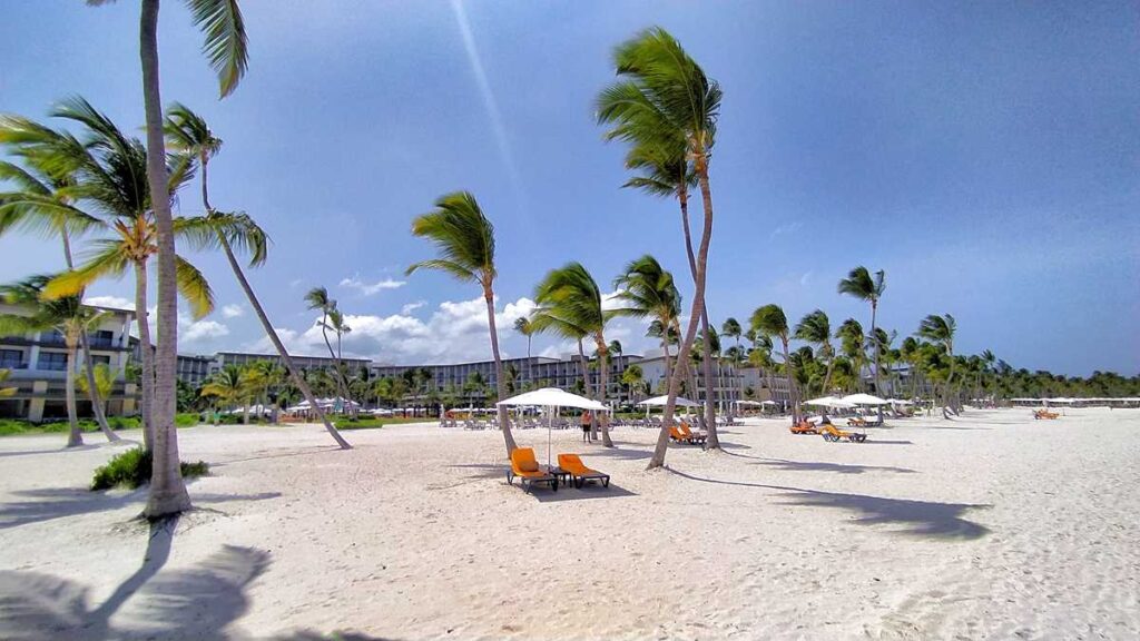 Beautiful beach in Cap Cana at Hyatt Zilara Resort in Punta Cana