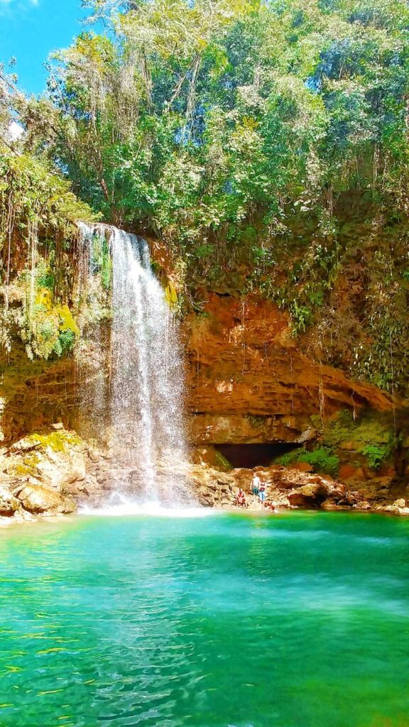 The waterfall Salto Socoa on the way from Santo Domingo to Samaná