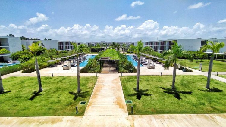 The extraordinary pool and garden view at live aqua resort punta cana