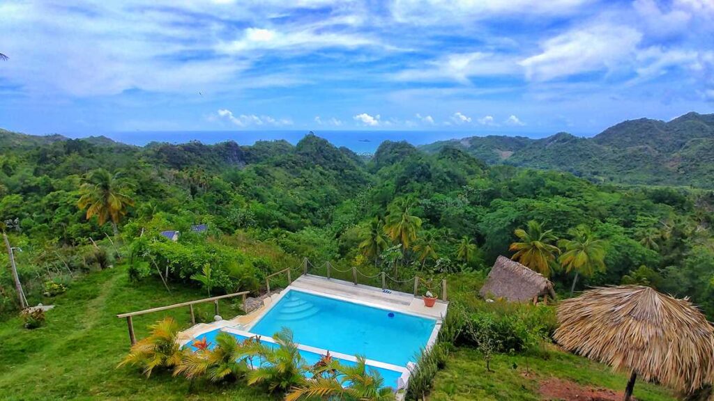 The lush vegetation of the Samana peninsula