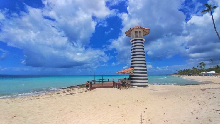 Bayahibe Lighthouse at Playa Dominicus in Bayahibe