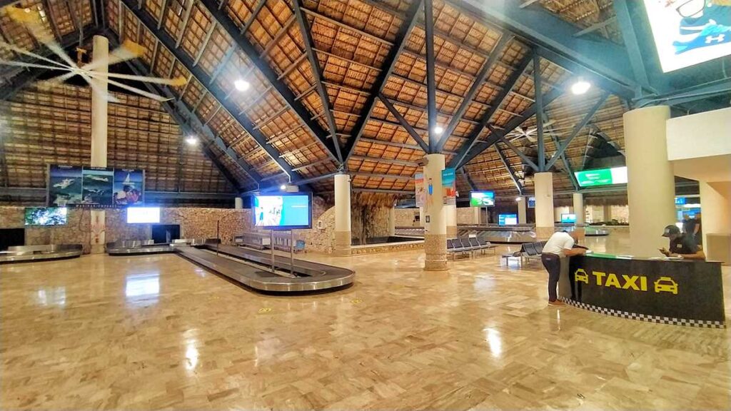 The arrival area of Punta Cana International Airport