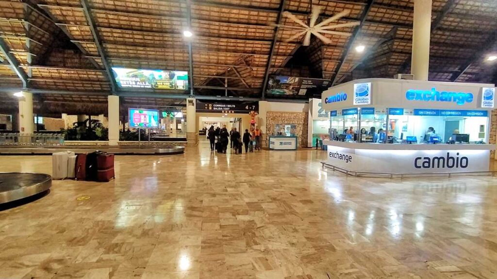 The arrival area of Punta Cana International Airport