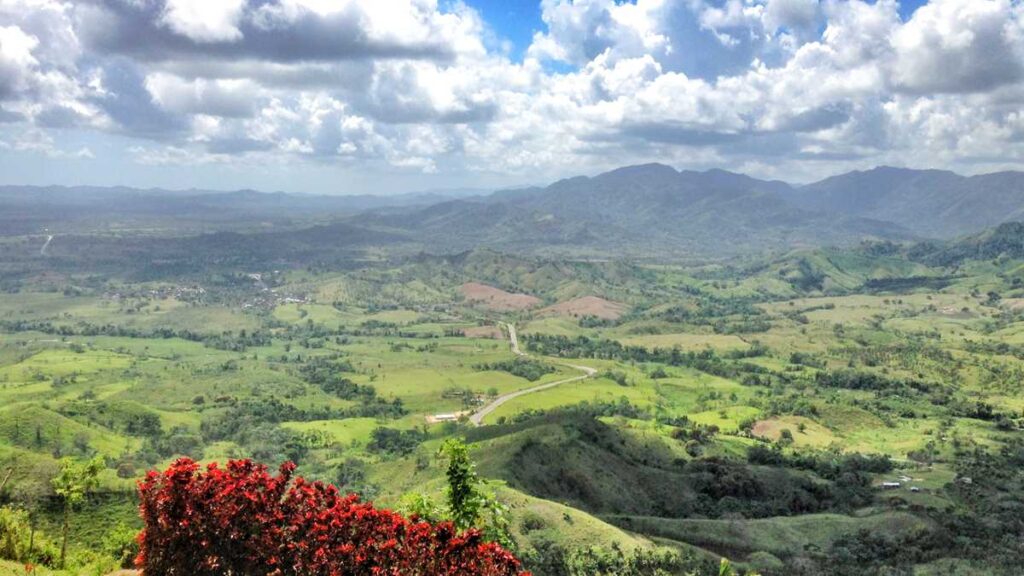 View from Montana Redonda on the Cordillera Oriental