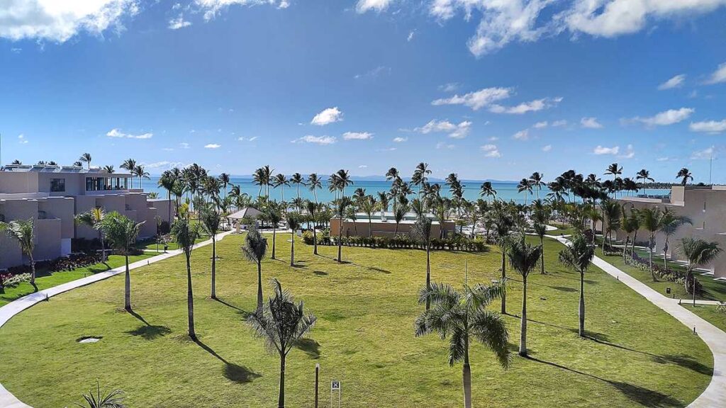 View from the lounge on the 4th floor overlooking the resort