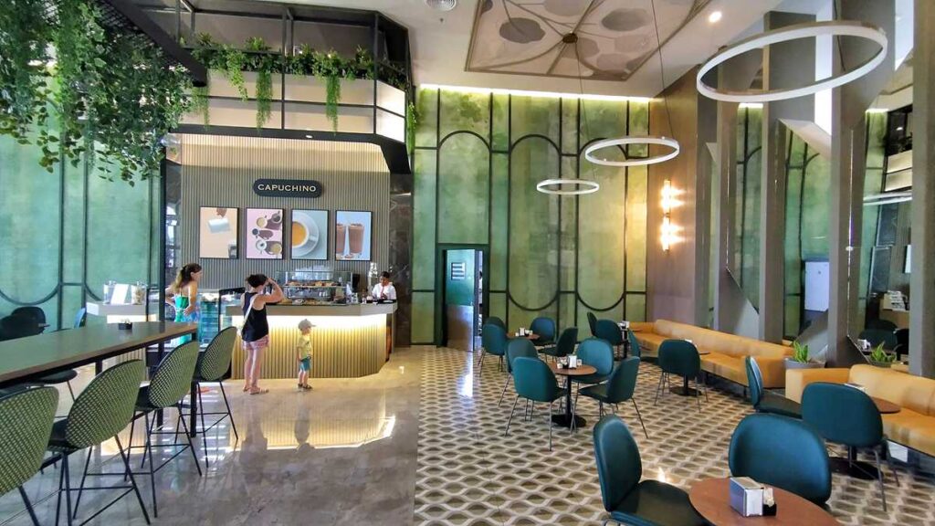 Cozy coffee shop with pastries and drinks at Riu Palace Bavaro
