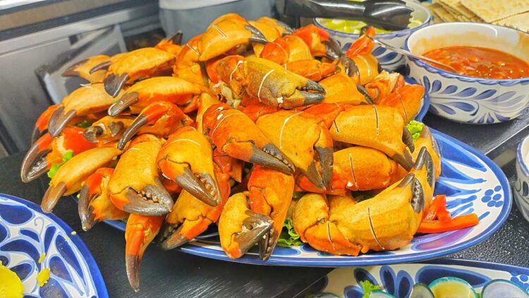 Gourmet dish served at the Riu Palace Bavaro buffet restaurant.