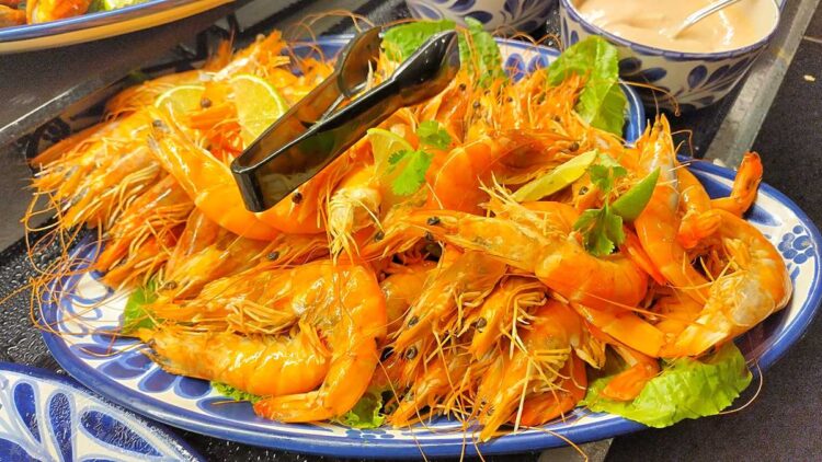 Gourmet dish served at the Riu Palace Bavaro buffet restaurant.