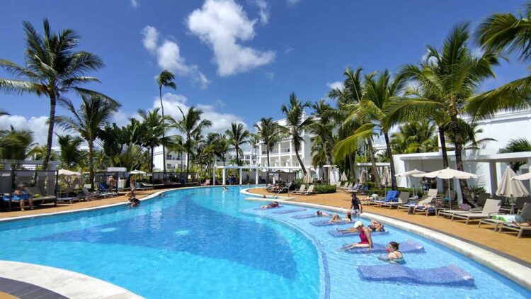 One of the pools at Riu Palace Bavaro Resort