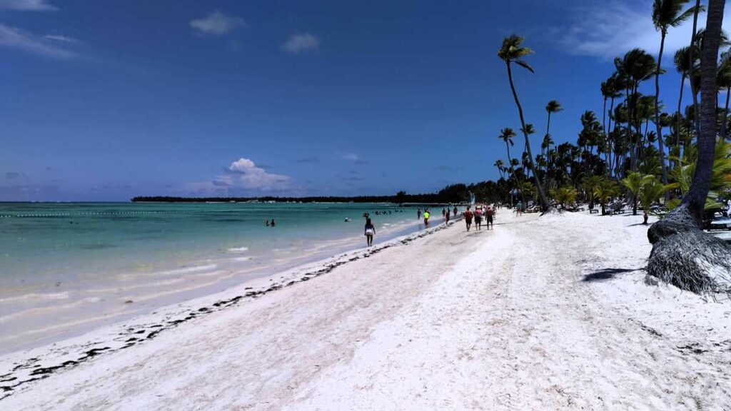 The beach at Barcelo Bavaro Resort in Punta Cana