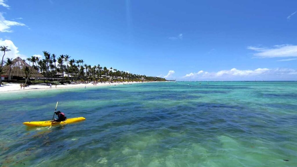 Coastal view of Punta Cana from Barcelo Bavaro Palace Resort