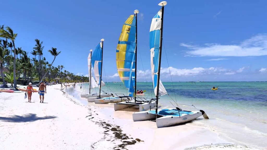 The beach at Barcelo Bavaro Palace All Inclusive
