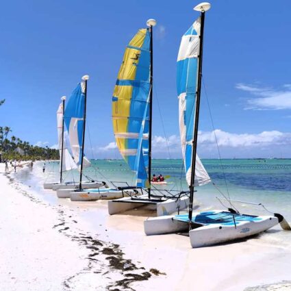 The beach at Barcelo Bavaro Palace All Inclusive