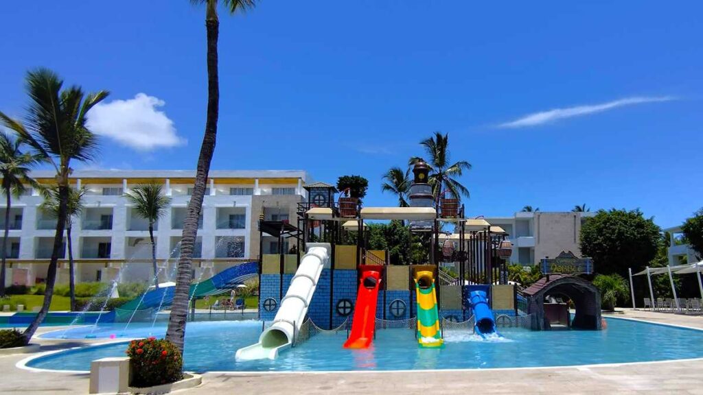 Water park at Princess Family Club, a family all-inclusive resort in Punta Cana