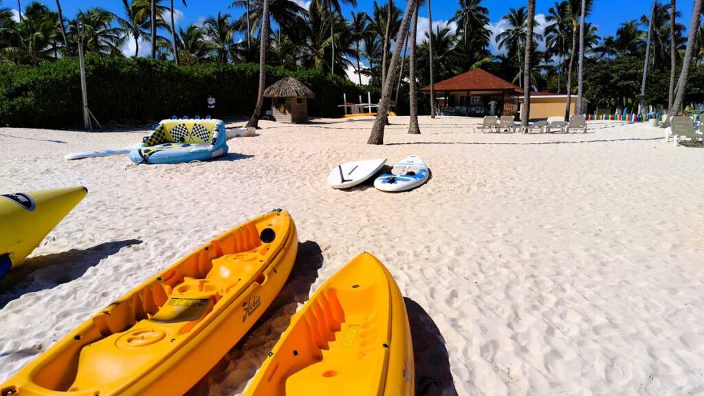 Kayaks for rent at Grand Bavaro Princess