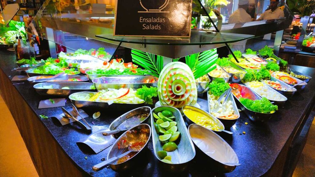 The all-inclusive buffet at Grand Bavaro Princess in Punta Cana