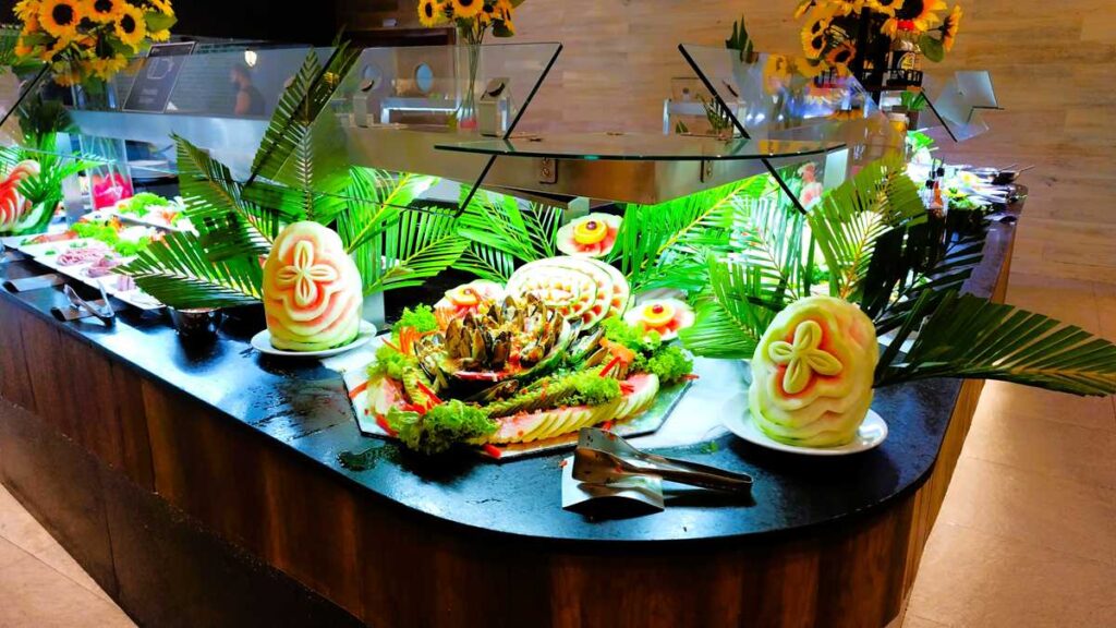 The all-inclusive buffet at Grand Bavaro Princess in Punta Cana
