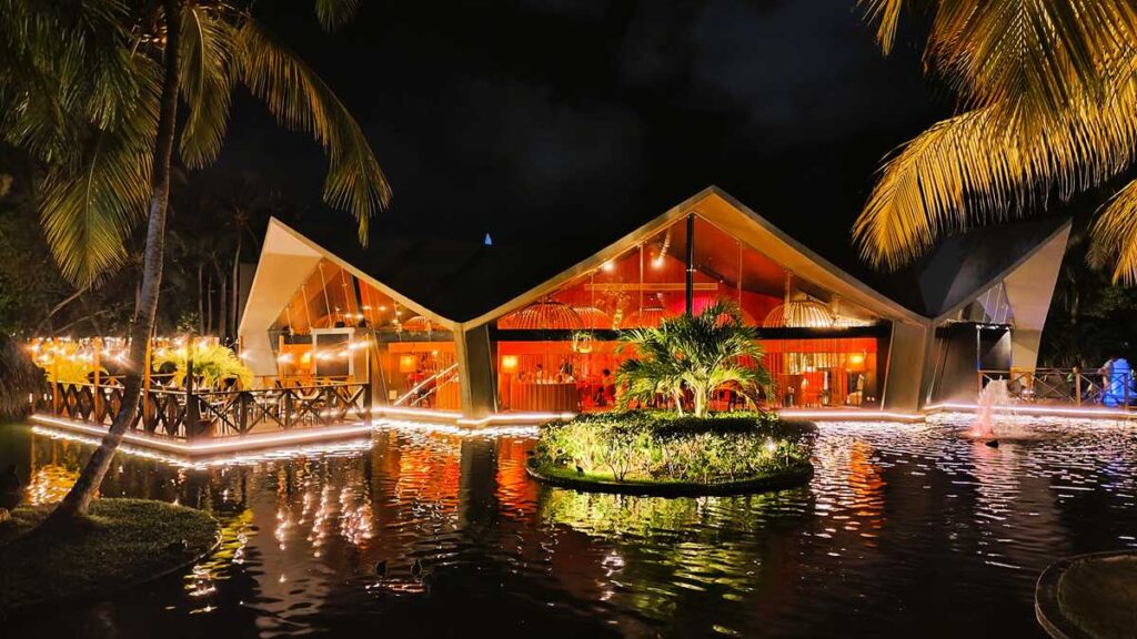 Grand Bavaro Princess All-Inclusive Resort at night