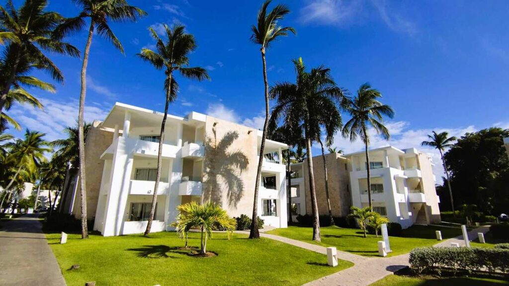 The accommodation buildings at Grand Bavaro Princess