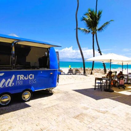 Food trucks at Grand Bavaro Princess in the Dominican Republic