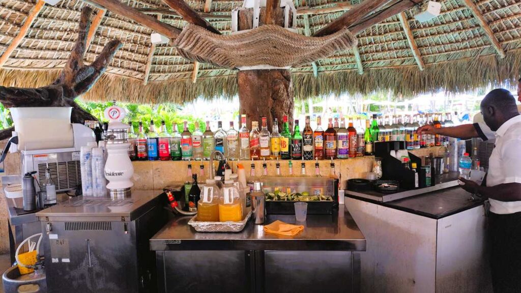 The bar at Grand Bavaro Princess Resort in Punta Cana