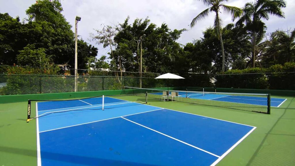The padel court at Grand Bavaro Princess Resort in Punta Cana