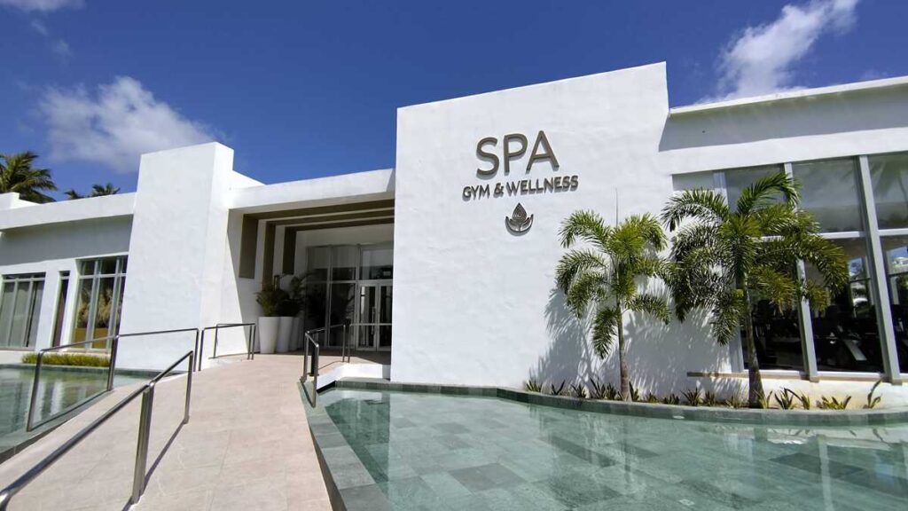The new spa and gym building at Riu Palace Macao